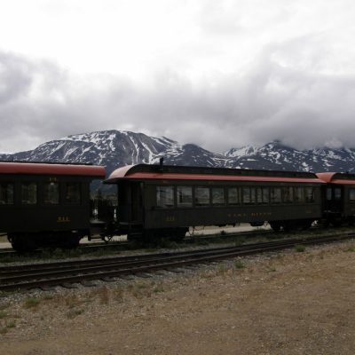 boarding the train at Fraser - by Donna Falkevitch