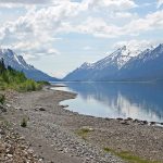 Mountain Vista reflected in Bennett Lake en route to Carcross