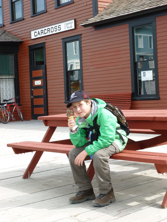 An Ice Cream Delight at Carcross Station - by Mark Cooperman