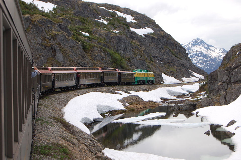 Snow in June on the White Pass - June 2012 - by Marion Hayot