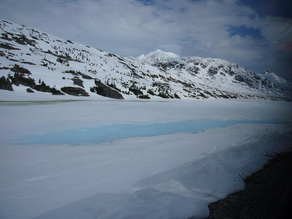 glacial lake, May 2011 - by Sue Johnstone