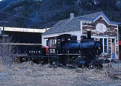 Old Steam Engine 52 at Skagway. Location:Skagway. Milepost:. Date:27845