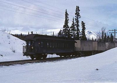 Comine 214 at the end near Carcross. Location:MP 68.2. Milepost:Mile 68.2. Date:1980-03-00