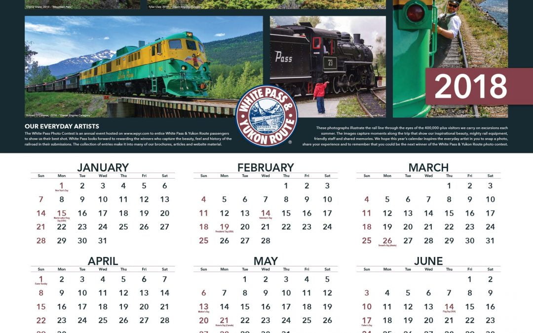 2018 Calendar Available Now!