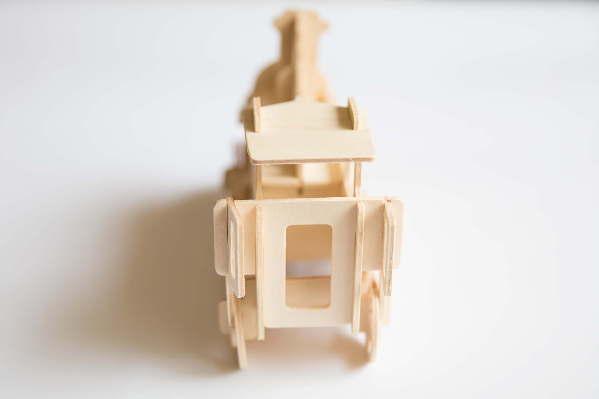 3D Wooden Train Puzzle