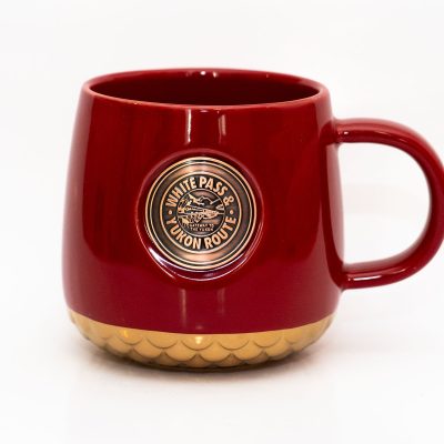 White Pass Yukon Route Hammered Logo Mug Red