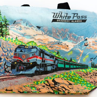 White Pass Yukon Route Diesel Painting Canvas Tote