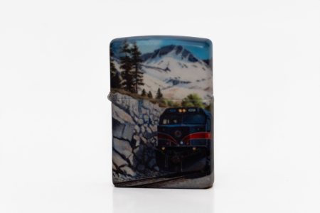 Steam Train Pattern Zippo