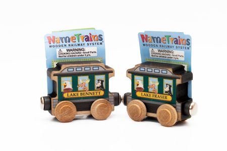 Lake Fraser Wooden Mag Train Toy Lateral