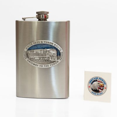 Diesel Train Medal Flask