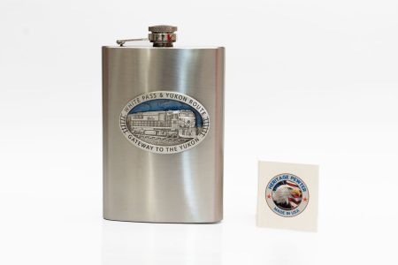 Diesel Train Medal Flask