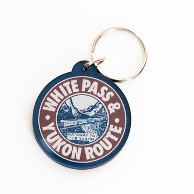 White Pass Yukon Route Keychain Red