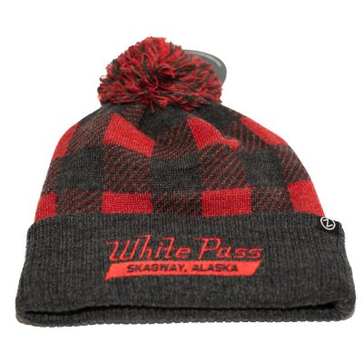 Beanie Buffalo Plaid Pom