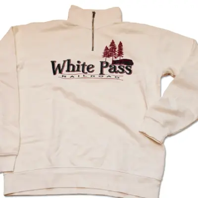 1/4 Zip Cream Crew